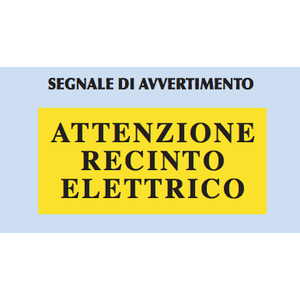 Segnale di Avvertimento Recinto Elettrico 10 pz.